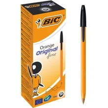 Набор шариковых ручек BIC Orange Original Fine Чёрный 0.8 мм 20 шт (3086121101144): Тип Шариковые