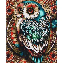 Картина по номерам Brushme Сова в цветной мозаике 40x50 см (BS52660): Производитель Brushme