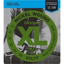 Струна для гитар Струны D`ADDARIO EXL117 XL MEDIUM TOP / X-HEAVY BOTTOM (11-56): Тип Комплект струн