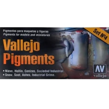 Набір пігментів Vallejo Snow, Soot, Ashes №4 4 шт. (VLJ73199): Виробник Vallejo
