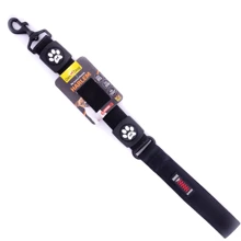 Поводок для собак GimDog HARLEM BUNGEE двухслойный неопрен и нейлон с ручкой 3.8x55 см черный (8009632059426): Тип Поводок