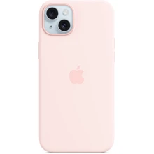Чехол для iPhone Apple iPhone 15 Plus Silicone Case with MagSafe - Light Pink (MXQV3ZM/A): Цвет розовый