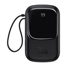 Baseus Power Bank 20000mAh with Lightning Cable Q Pow Display 20W Black (PPQD-H01) (Внешние аккумуляторы) (77670321) Stylus approved: Производитель Baseus