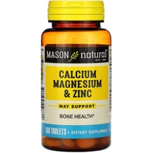 Mason Natural Calcium Magnesium & Zinc Кальций магний и цинк 100 таблеток: Тип Магний + Кальций