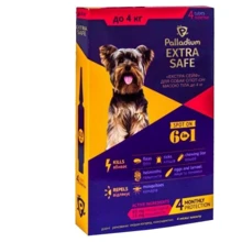 Капли для собак Palladium Extra Safe до 4 кг 4х0.5 мл (4820150205669А): Тип Капли