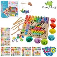 Дерев'яна іграшка Tree Toys (MD 2514) Мозаїка, цифри, фігурки: Тип сортер