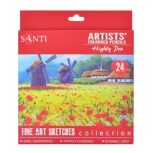 Олівці кольорові 24 кол. Santi Highly Pro 742391: Тип кольорові
