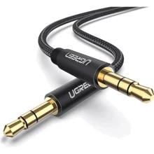 Кабель Ugreen Audio Cable AUX 3.5mm M Jack 1m Black (50361): Тип Mini-jack 3.5mm M - Mini-jack 3.5mm M
