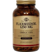 Solgar Flaxseed Oil 1250 mg 100 Softgels: Тип Лляна олія
