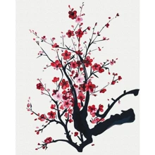 Картина по номерам Brushme Ветка сакуры ©Yana Biluhina 40х50 см (BS53801): Производитель Brushme