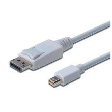 Кабель Digitus Cable ASSMANN MiniDisplayPort M to DisplayPort M 2m White (AK-340102-020-W): Тип Mini DisplayPort M - DisplayPort M