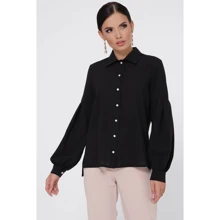 Блуза FashionUp BZ-1788A 42 черная с длинным рукавом: Сезон Демисезон