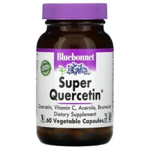 Bluebonnet Nutrition Super Quercetin Кверцетин 30 вегетарианских капсул: Вид Неферментные