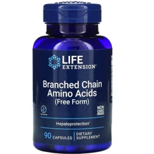 Life Extension BCAA Branched Chain Amino Acids БЦАА аминокислоты с разветвлённой цепью 90 капсул: Тип BCAA