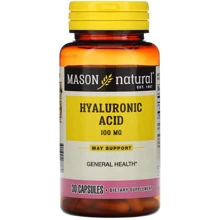 Mason Natural Hyaluronic Acid Гіалуронова кислота 30 капсул: Тип Гиалуроновая кислота