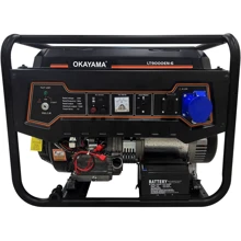 Бензиновий генератор Okayama LT9000EN-6 7 Kw Key Start with battery: Тип електростанції бензиновый