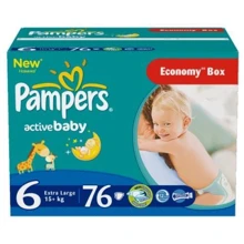 PAMPERS Active Baby Extra Large (15+ кг) Giant Plus 76: undefined undefined