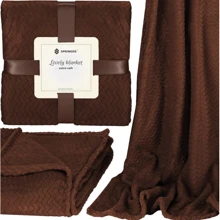 Плед Springos Extra Soft 160x200 см коричневый (HA7147): Производитель Springos