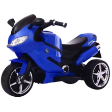 Трёхколёсный мотоцикл Kidsauto Moto S c пультом и EVA колесами синий: Вид мотоцикл