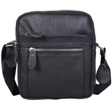 Чоловіча сумка через плече Borsa Leather чорна (10m223-black): Стать Чоловік