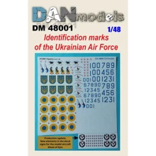 Декаль DAN models опознавательные знаки ВВС Украины + знаки Призрак Киева DAN48001: Производитель DAN models