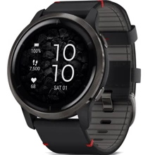 Смарт-часы Garmin Venu 2 Slate Stainless Steel Bezel with Black Case and Leather Band (010-02430-21): Производитель Garmin