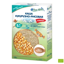 Органическая безмолочная каша Fleur Alpine Кукурузно-рисовая 175 г (1184022): Тип Каши безмолочные