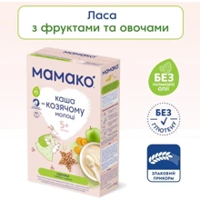 Каша гречневая Мамако с яблоком и морковью на козьем молоке 200 г (8437022039473): Тип Каши молочные