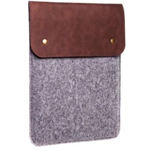 Gmakin Case Slim Felt Two Buttons Brown/Grey (GM63-12) for MacBook 12": Цвет коричневый (Brown)