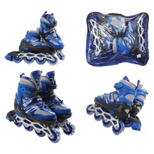 Раздвижные ролики Best Roller колеса PVC 79115-S (29-33) Синие: Цвет синий