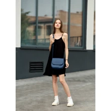 Женская сумка почтальонка Sambag Rose BZN синяя (94000015): Пол Женский