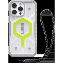 Чехол для iPhone Urban Armor Gear UAG with Trap Pathfinder Clear Magsafe Bundle Active Neon Lanyard (1144651BV01) for iPhone 16 Pro Max: Цвет серый