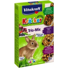 Крекер для кроликов Vitakraft Kracker Trio-Mix с овощами, орехами и лесными ягодами 3 шт (4008239252272): Вид Лакомства