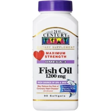 21st Century Max Str Omega 3 Omega 6 Fish Oil, 1,200 mg 90 Sgels: Тип Омега 3