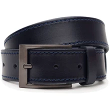 Чоловічий ремінь Borsa Leather синій (V1115FX13-navy): Стать Мужской