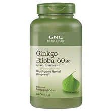 GNC Ginkgo Biloba 60 mg 200 caps: Пол Унисекс