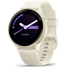 Смарт-годинник Garmin Vivoactive 6 Lunar Gold with Bone Band (010-02985-01): Дисплей 1.2" AMOLED (390 x 390)