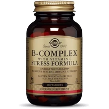 Solgar B-Complex with Vitamin C Stress Formula Солгар Витамины группы В + С Стресс формула 100 таблеток: Тип Витамин B