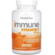Natures Plus Vitamin С Immune 500 mg Витамин С cо вкусом апельсина 100 жевательных таблеток: Тип Витамин C