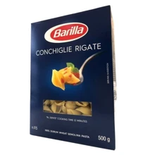 Макароны BARILLA №93 CONCHIGLIE RIGATE, 500г: Вес нетто 500 г