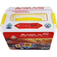 Конструктор Magplayer магнитный набор бокс 81 эл. (MPT2-81): Количество деталей, шт. 81
