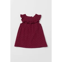Платье H&M 7495150 80 см бордовое: Пол Девочка