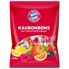 Цукерки жувальні FC Bayern Munich Chewy sweets Multifruct, 400 г (WT3910): Вага, г 400