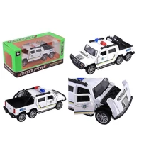 Машина металлическая Автопром 1:32 Hummer Pickup-Police белая, свет, звук (6626P): Тип Готовая модель