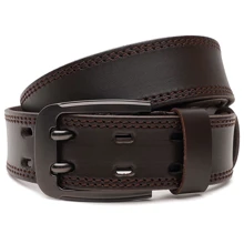 Чоловічий ремінь Borsa Leather коричневий (V1FX28-brown): Стать Мужской