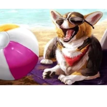 Картина по номерам Josef Otten Funny dog 20х30 см (2189RAS): Производитель Josef Otten