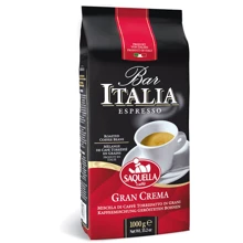 Кофе в зернах Saquella Bar Italia Gran Crema 1 кг (8002650000753): Вид напитка кофе в зернах
