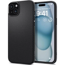 Чехол для iPhone Spigen Liquid Air Matte Black (ACS06790) for iPhone 15: Цвет черный