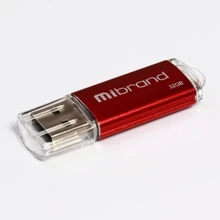 USB-флешка Mibrand 32GB Cougar Red USB 2.0 (MI2.0/CU32P1R): Стандарт USB USB 2.0