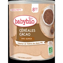 Каша органическая злаковая BabyBio с киноа и какао 220 г (3288131500119): Тип Каши безмолочные